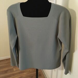 🟣Geoffrey Beene vintage long sleeve square neck top